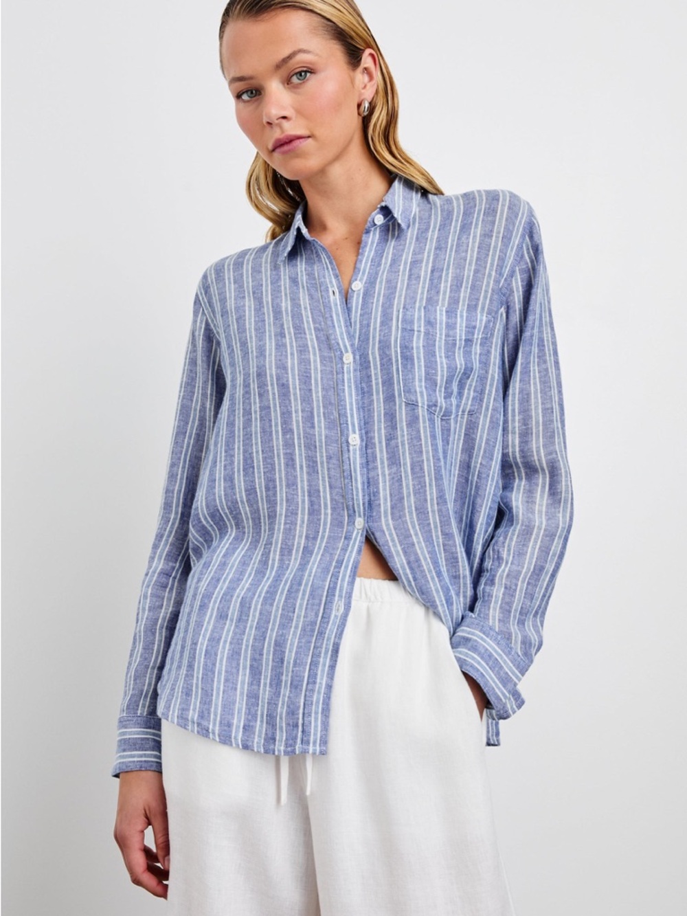 Rails Striped Linen Top